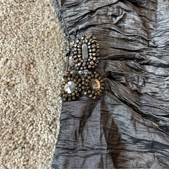 Calvin Klein - Women’s Grey Ruched Dress (Size 4) - Picture 4 of 6